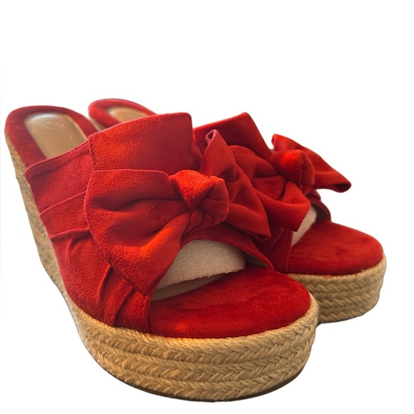 NEW WOMENS PIEPIEBUY PLATFORM ESPADRILLE SLIP ON WEDGE SANDALS  SIZE 6 - Picture 8 of 10